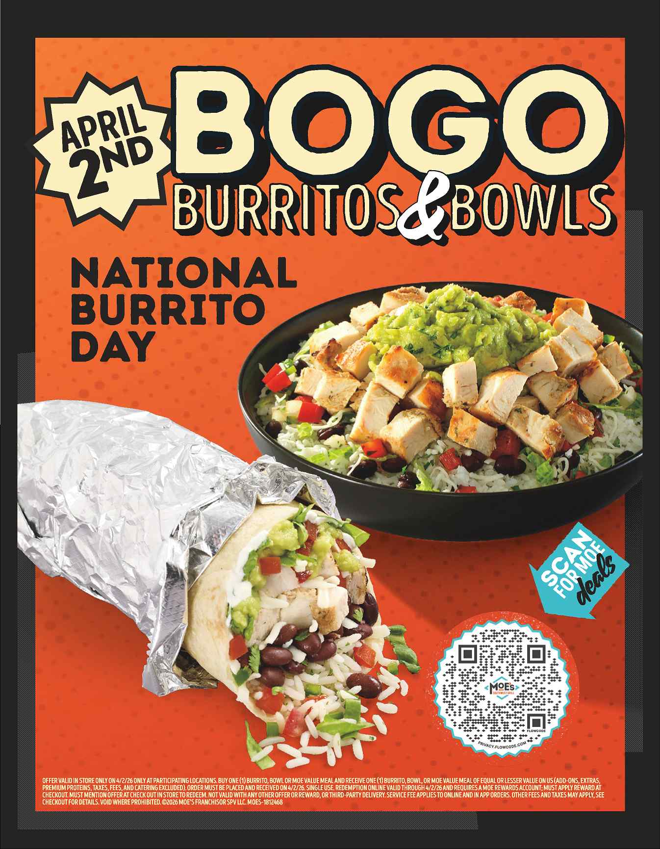 Burrito Day 2026 Flyer - 4.25" x 5.5" Bundle of 100