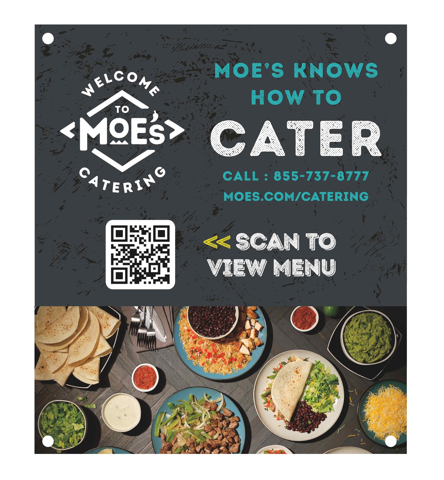 Bag Holder Sign - Catering Design