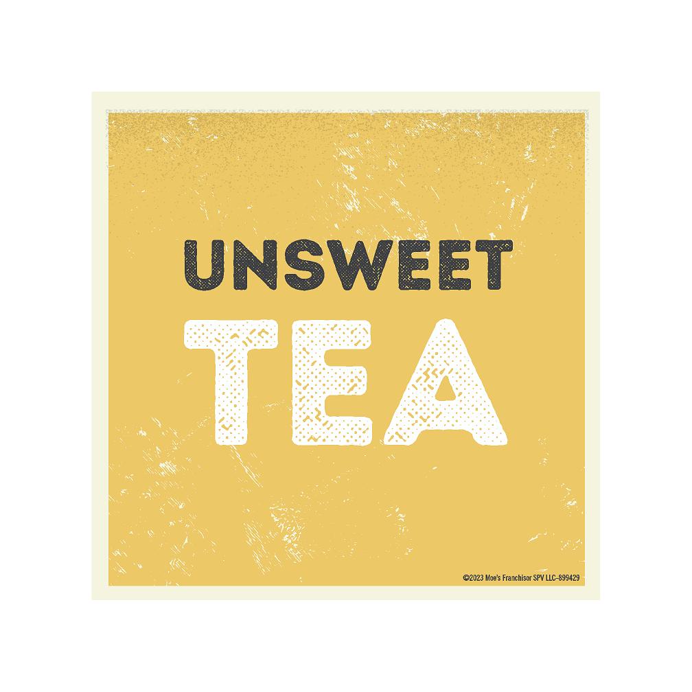 Unsweet Tea Drink Label
