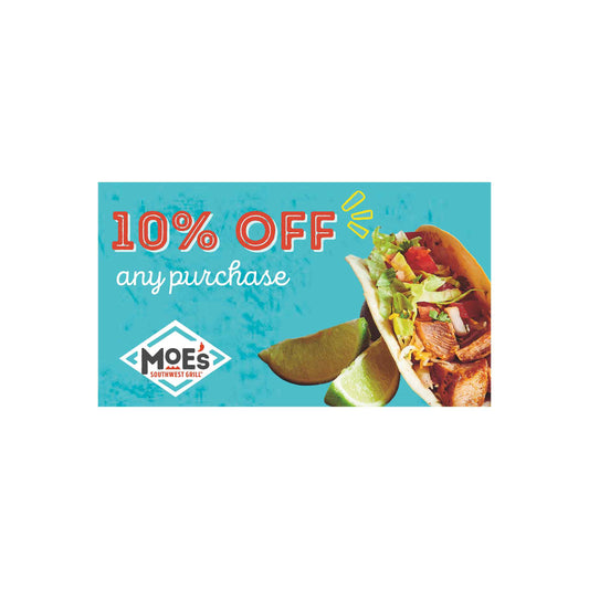 10% Off Promo Card