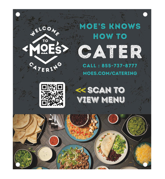 Bag Holder Sign - Catering Design