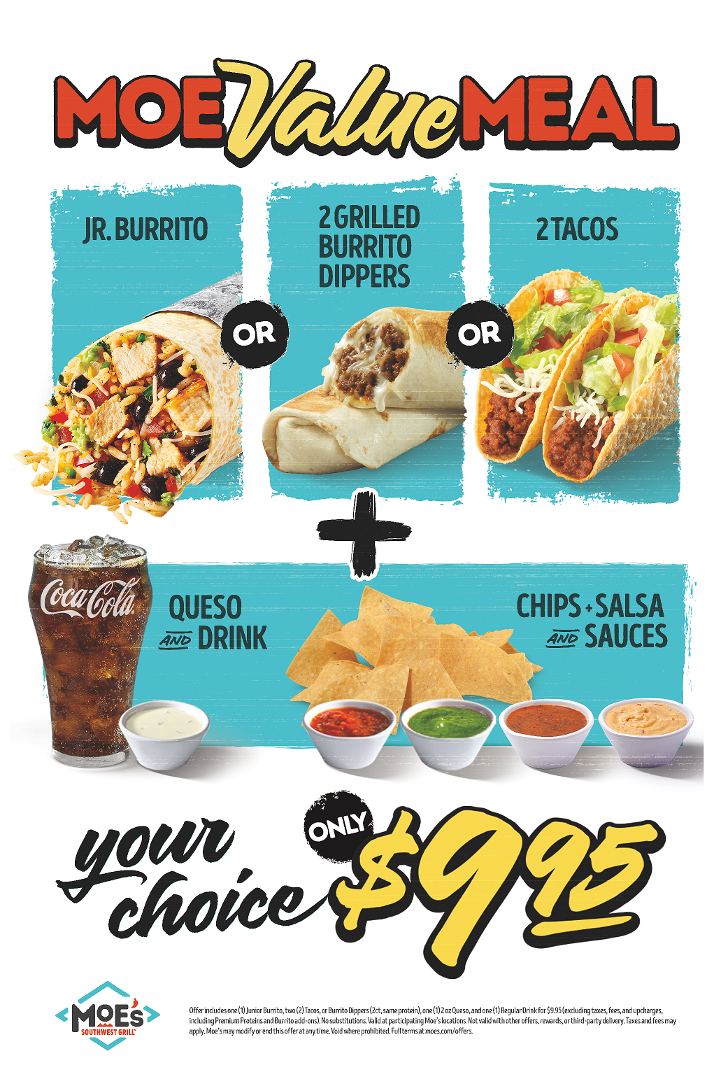 Moes Value Meal 2026 A Frame Sign
