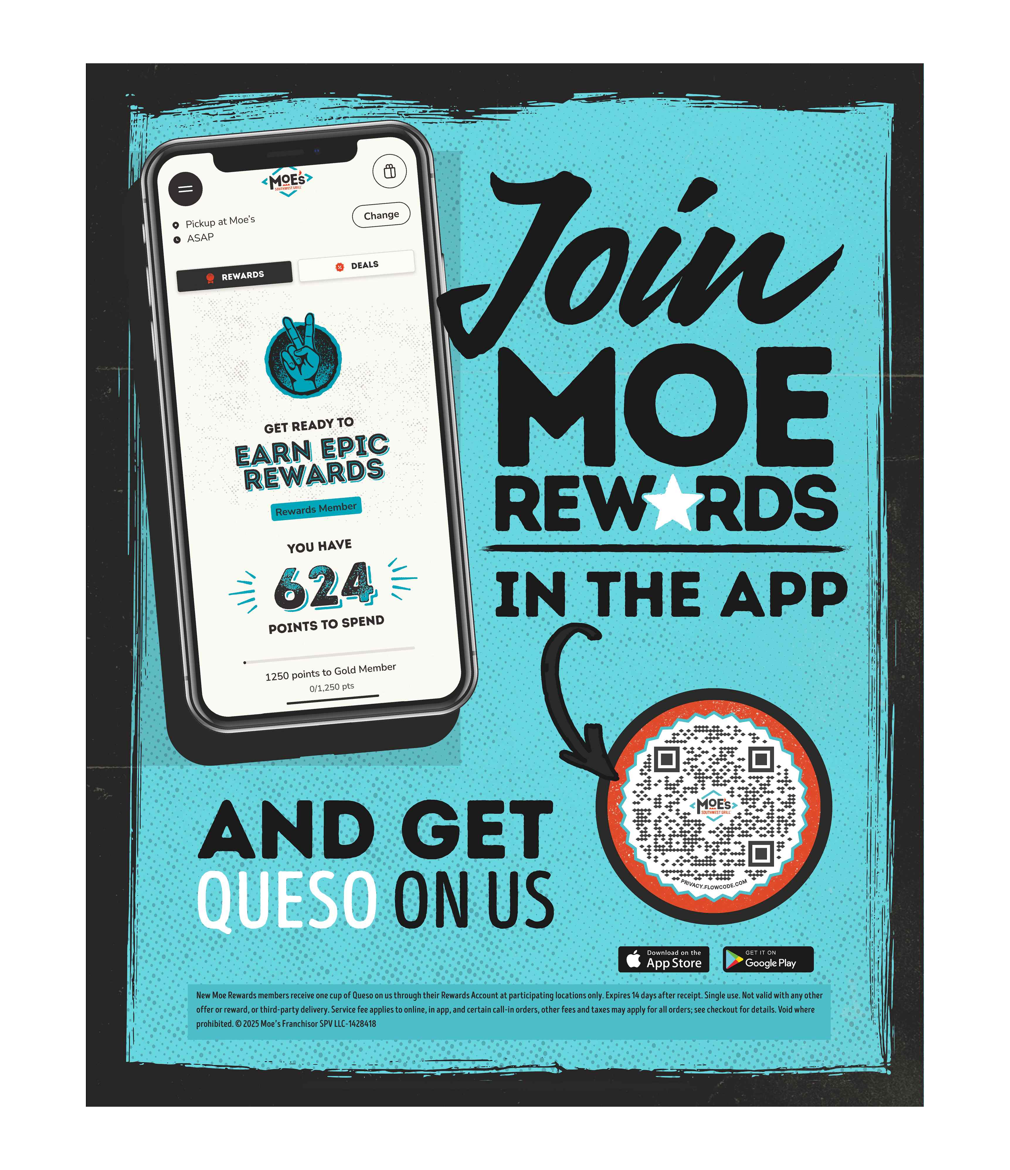 Moe Rewards Window POP Double Sided Decal – Moe's Marketing Shop
