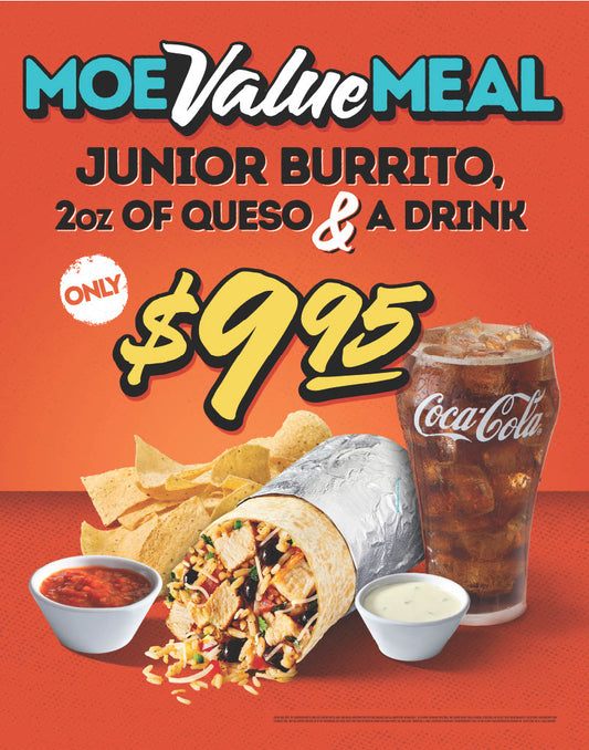 Moe's Value Meal Small A-Frame 22 x 28