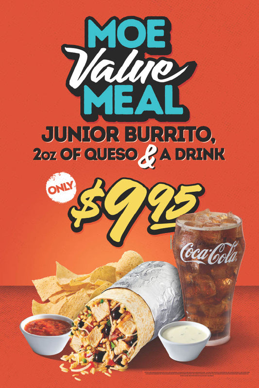Moe's Value Meal A-Frame 24 x 36