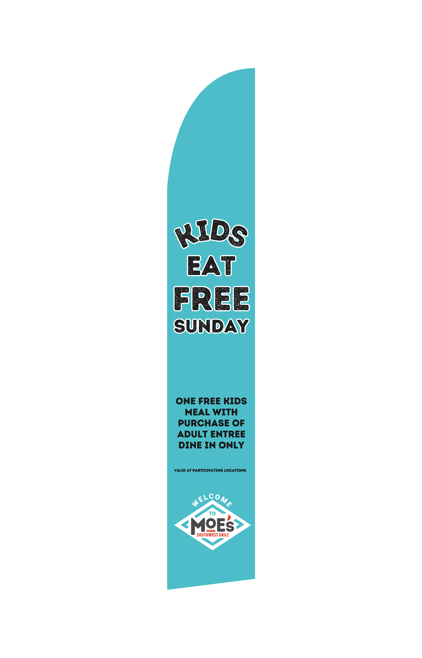 Feather Flag Kit - Kids Eat Free
