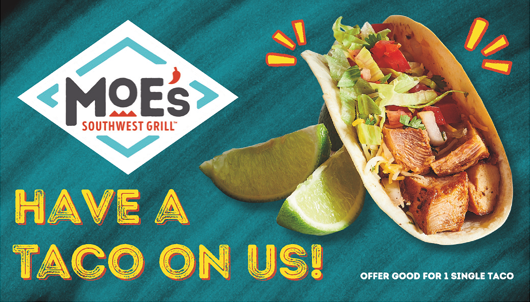 Free Taco On Us Rewards Card