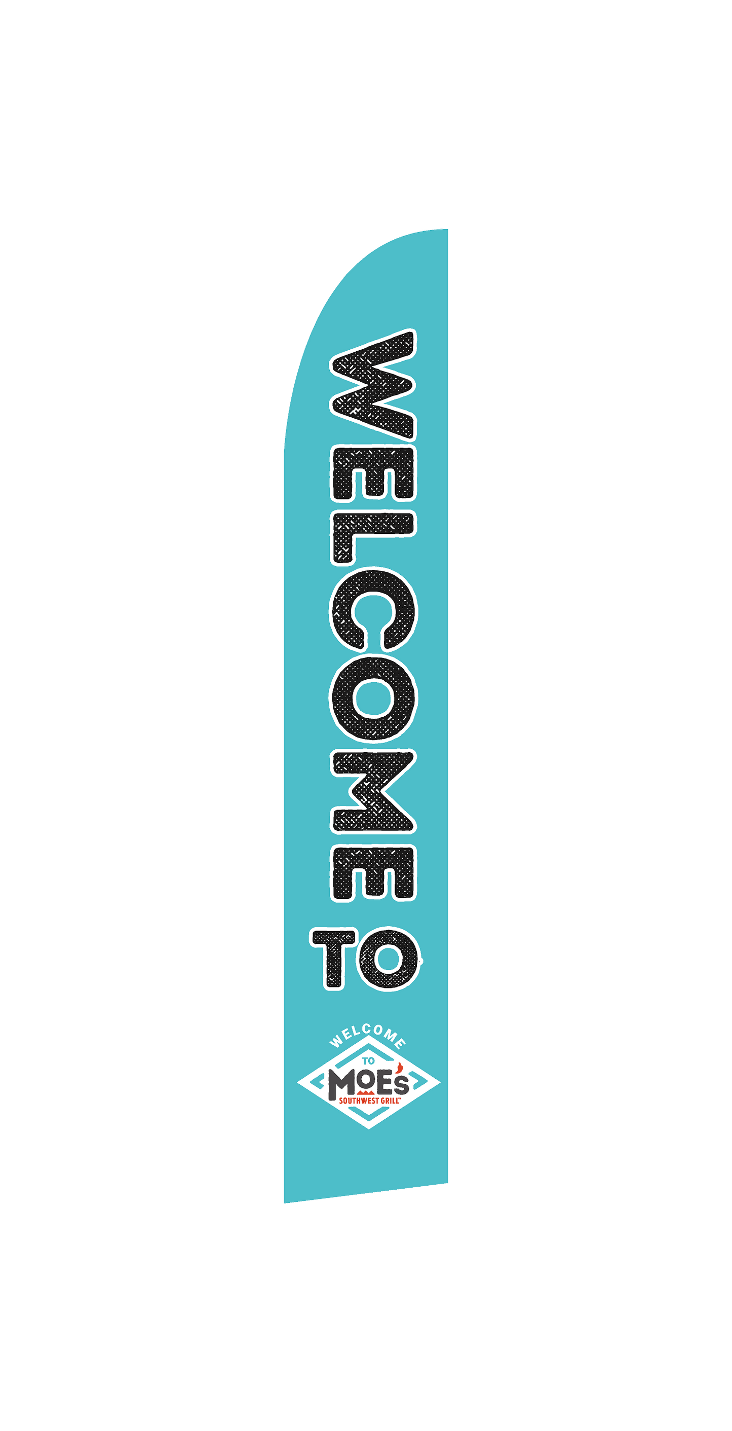 Feather Flag Kit - Welcome To Moe's